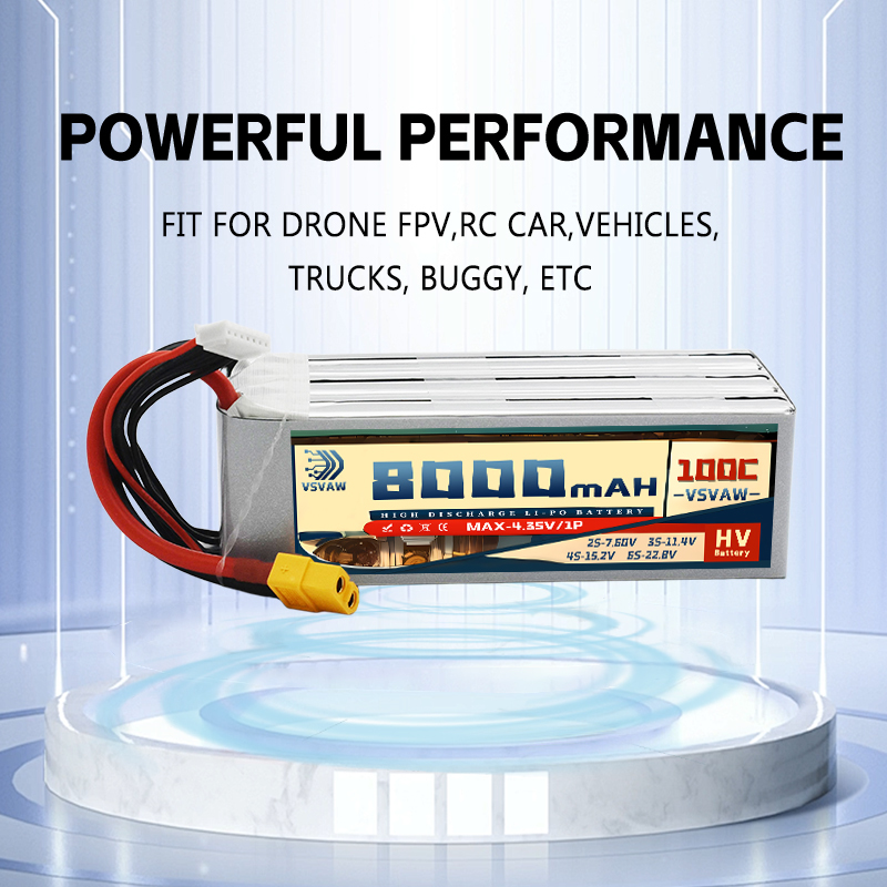 แบตเตอรี่ลิเธียมโพลิเมอร์ HV ร - 6S Lipo Battery 22.2V 5000Mah บทวิจารณ์และราคา